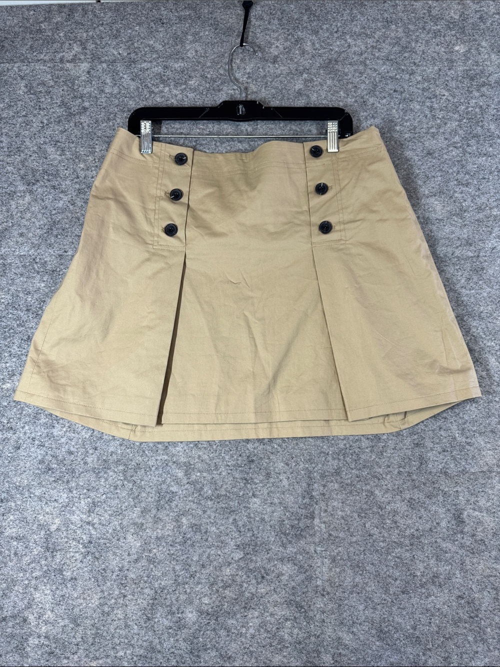Anthropologie Avec Les Filles Khaki Mini Skirt Size 14 Utility Safari Casual - Picture 3 of 15